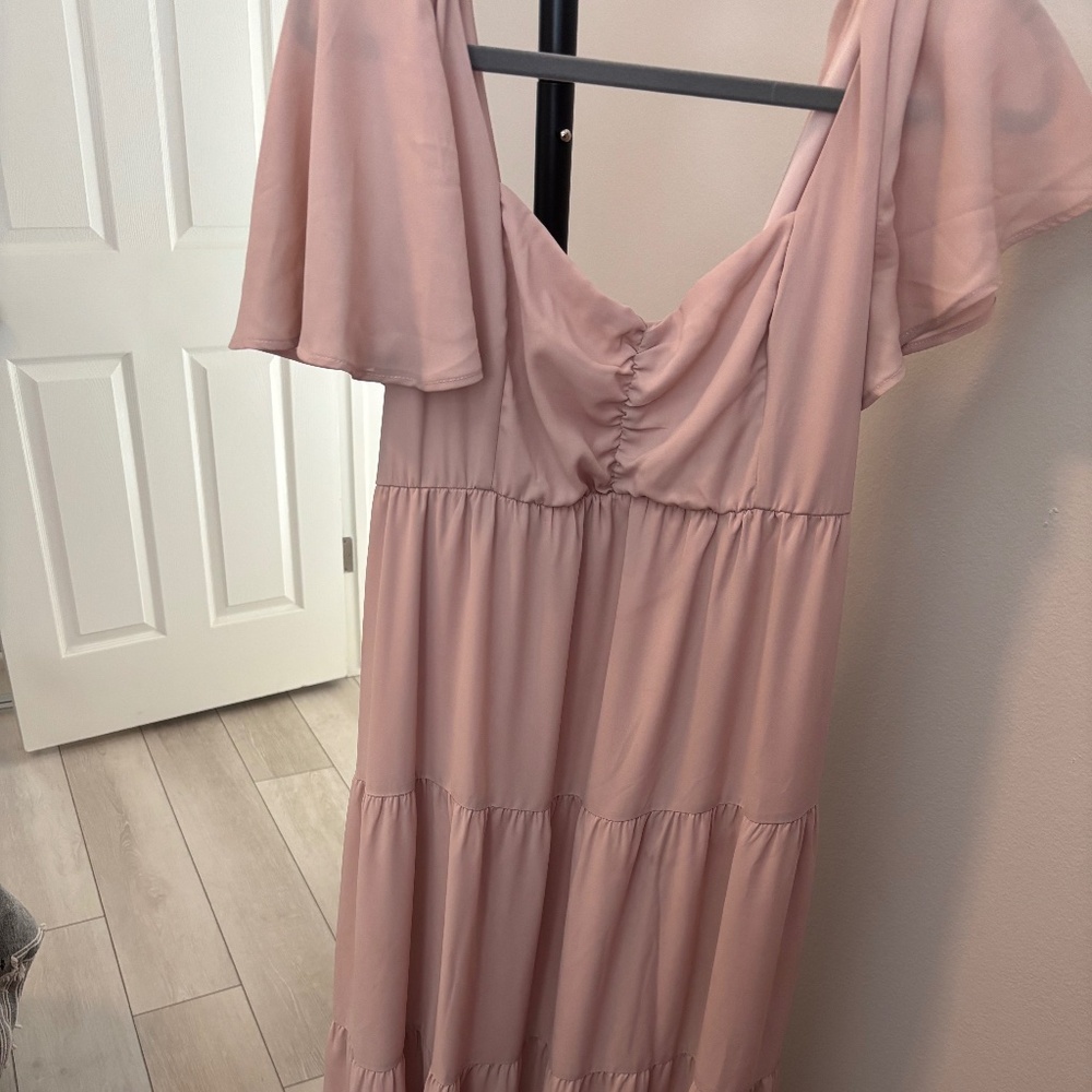 Blush Bridesmaid Dress